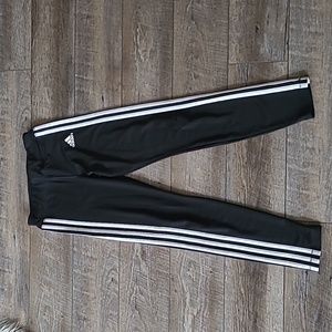 Adidas black striped leggings